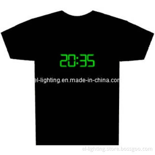 LED Clock T-Shirts (Real Time Shown)